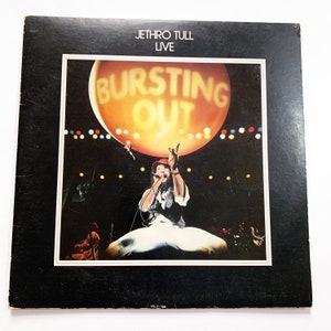 Vintage Jethro Tull Live Bursting Out Vinyl Record LP Album 12&quot; Live Album 70s 1970s