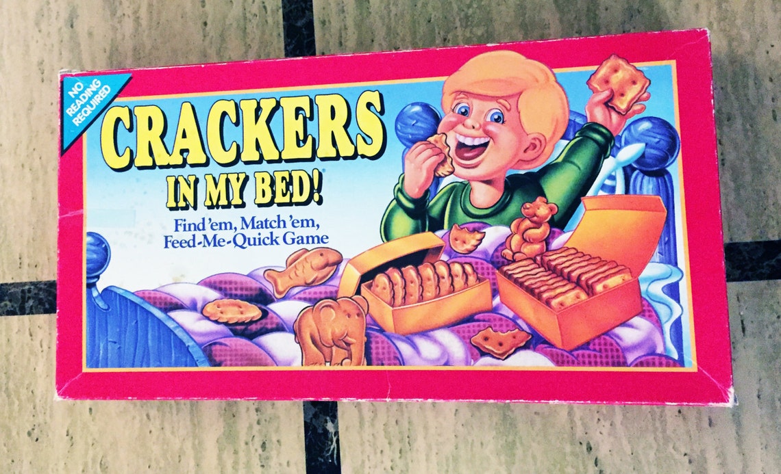 Vintage Crackers in My Bed Board Game 1992 Toy 100 Complete Etsy