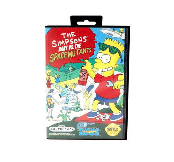 Vintage Bart Vs the Space Mutants Tested Excellent Video Game the