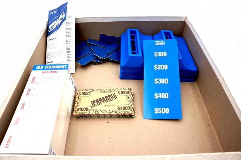 Vintage 1992 Tyco Toys Jeopardy Board Game 100% Complete in Box 90s - Etsy