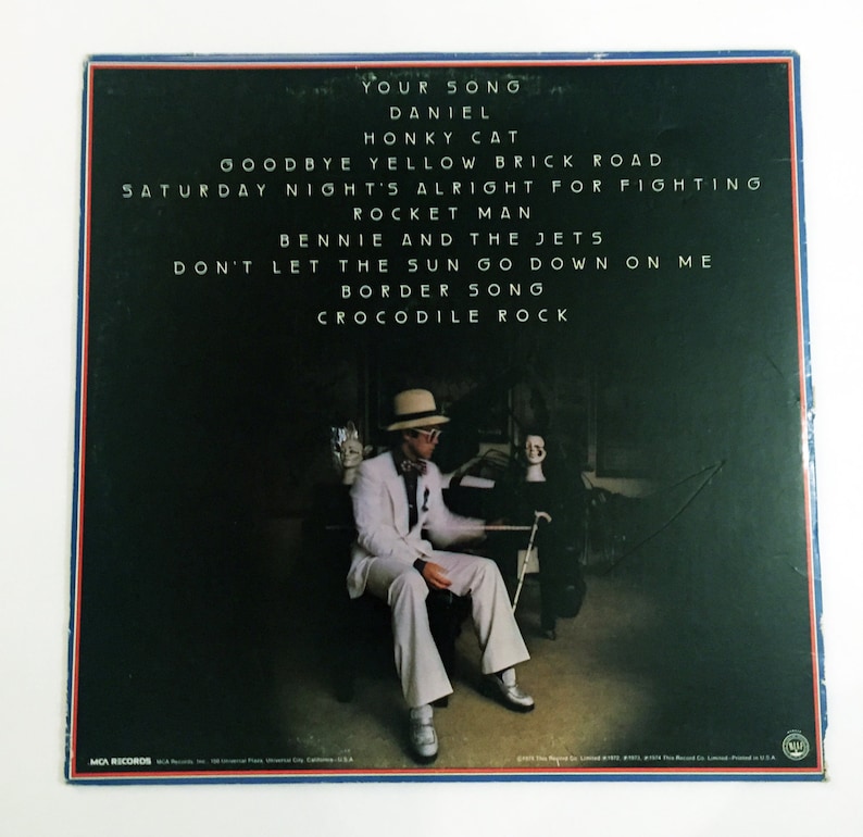 Elton John Greatest Hits Vinyl Record Value Vintage Elton John Greatest Hits LP Record Vinyl Album 1970s | Etsy