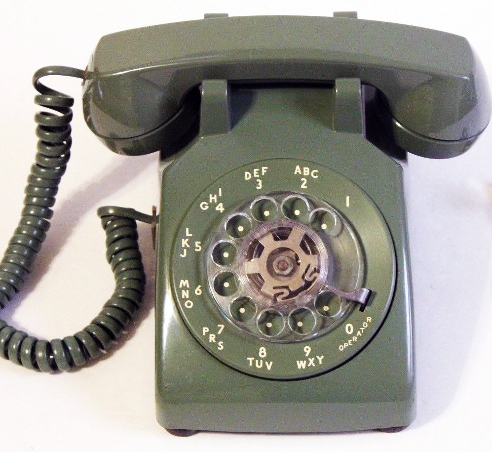 Vintage 1965 Bell System Green Rotary Desk Phone Western - Etsy
