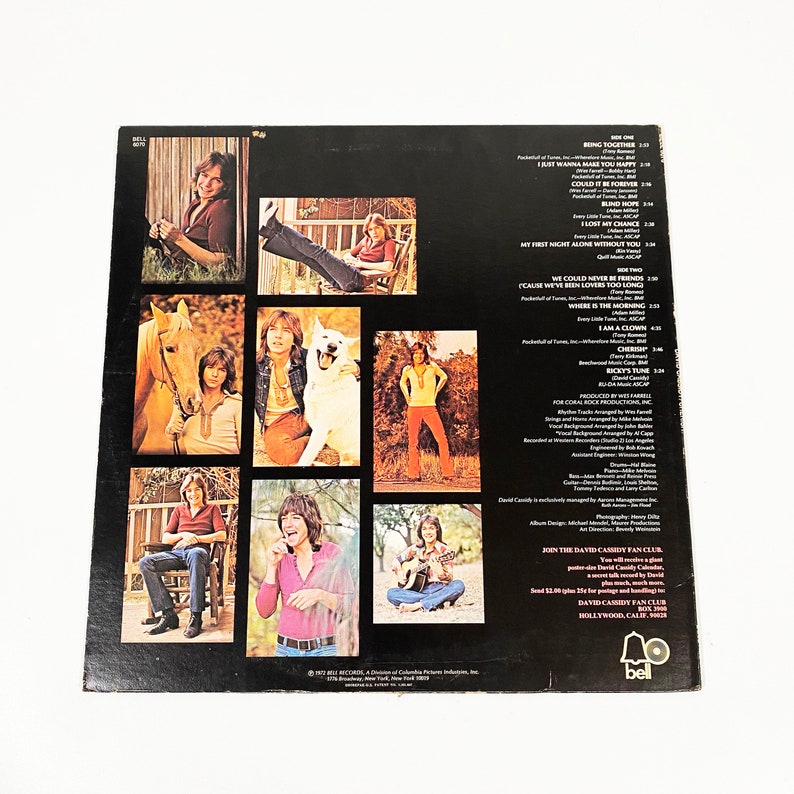 Vintage 1972 David Cassidy Cherish Album LP Record Vinyl Album - Etsy