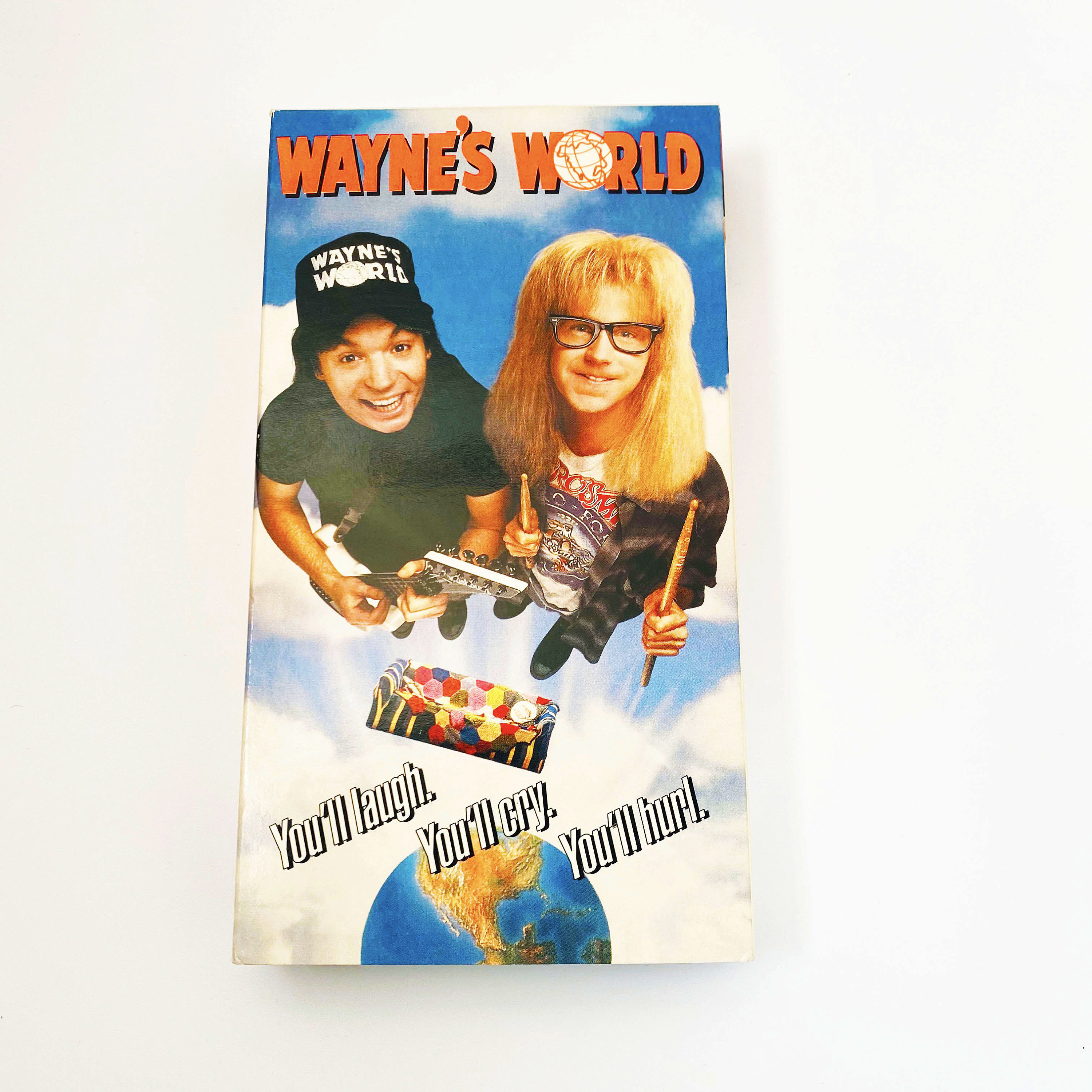 Vintage Waynes World 1 VHS Tape Staring Mike Myers Dana Carvey VCR