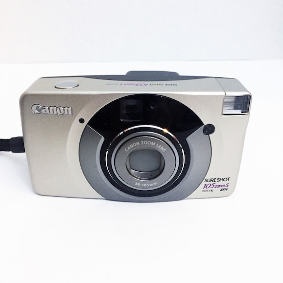 Vintage Canon Sure Shot 105 Zoom 35mm Point and Click Film Camera