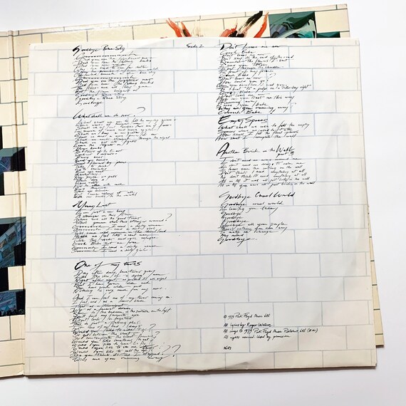 Vintage Pink Floyd the Wall Vinyl LP Record Album No Barcode