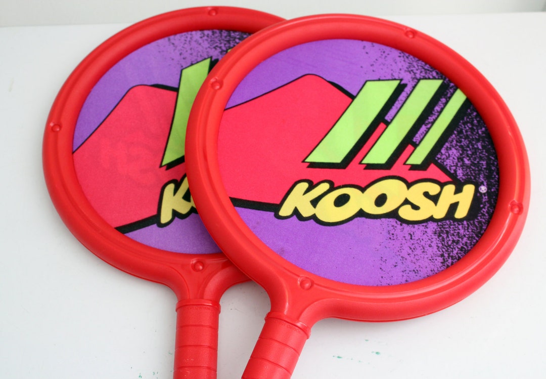 Vintage Koosh Ball Paddles Outdoor Sports 1991 Racquet 90s Toys
