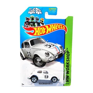 Hot Wheels Herbie the Love Bug Toy Car Movie Car Time Machine 1:64 Scale Herby