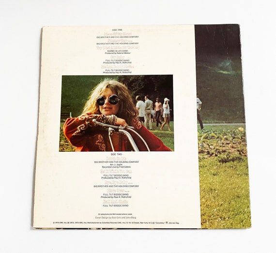 Vintage Original Janis Joplin Greatest Hits Vinyl Album