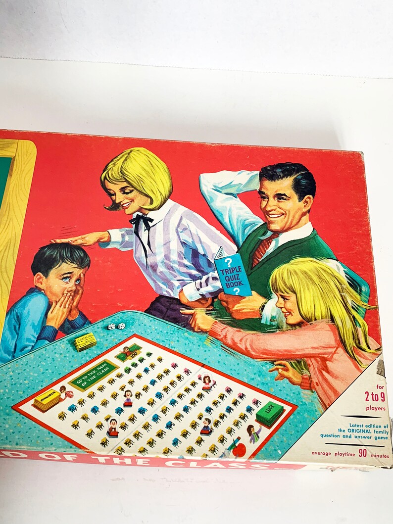 Vintage 1967 Go to the Head of the Class Board Game 100 Etsy