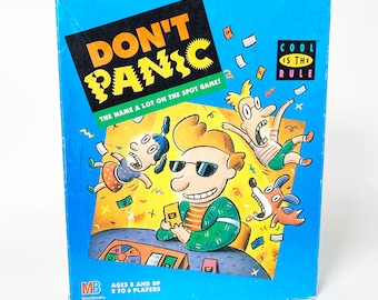 Vintage Dont Panic Board Game by Milton Bradley 100% Complete 1990 Games 90s