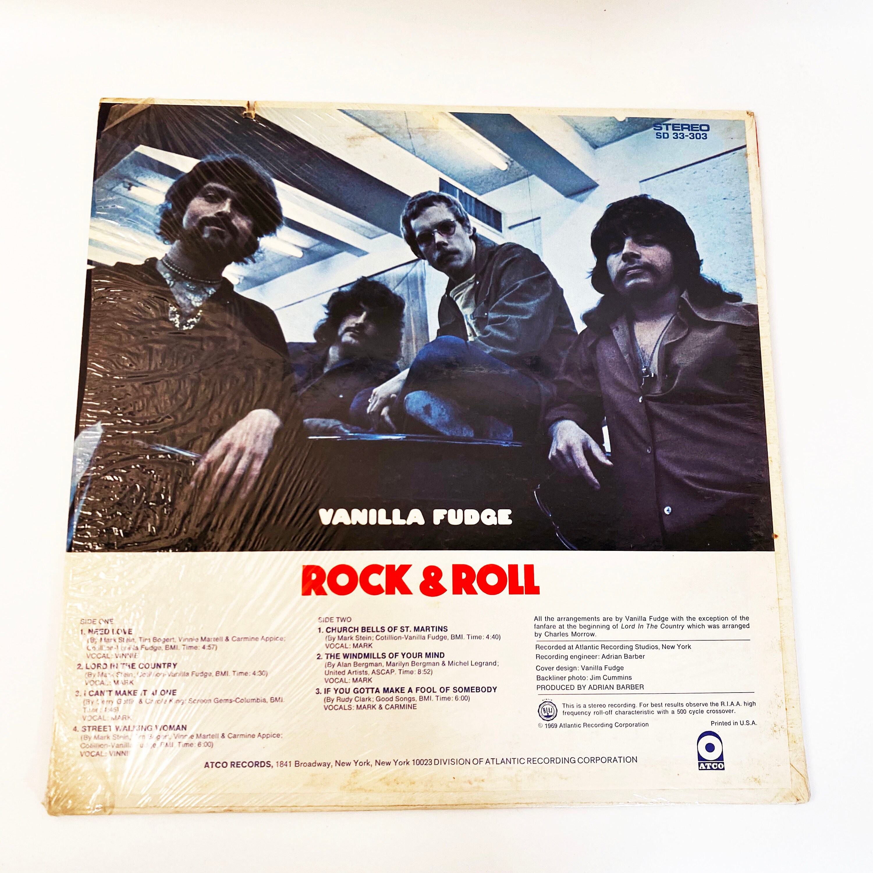 Vintage Original Vanilla Fudge Rock & Roll Vinyl Record LP Album