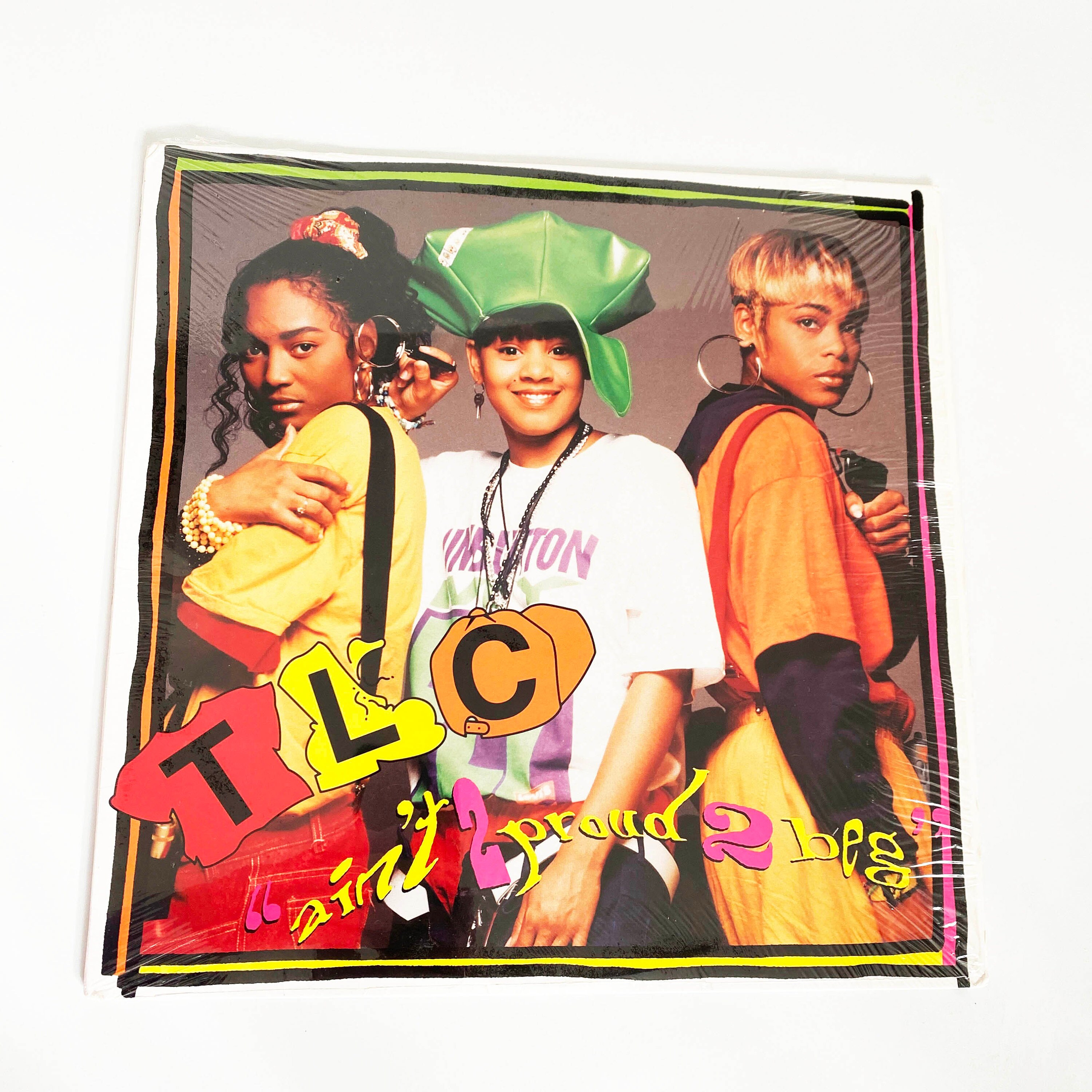 Vintage Original TLC Ain't 2 Proud 2 Beg Vinyl Record LP 1991