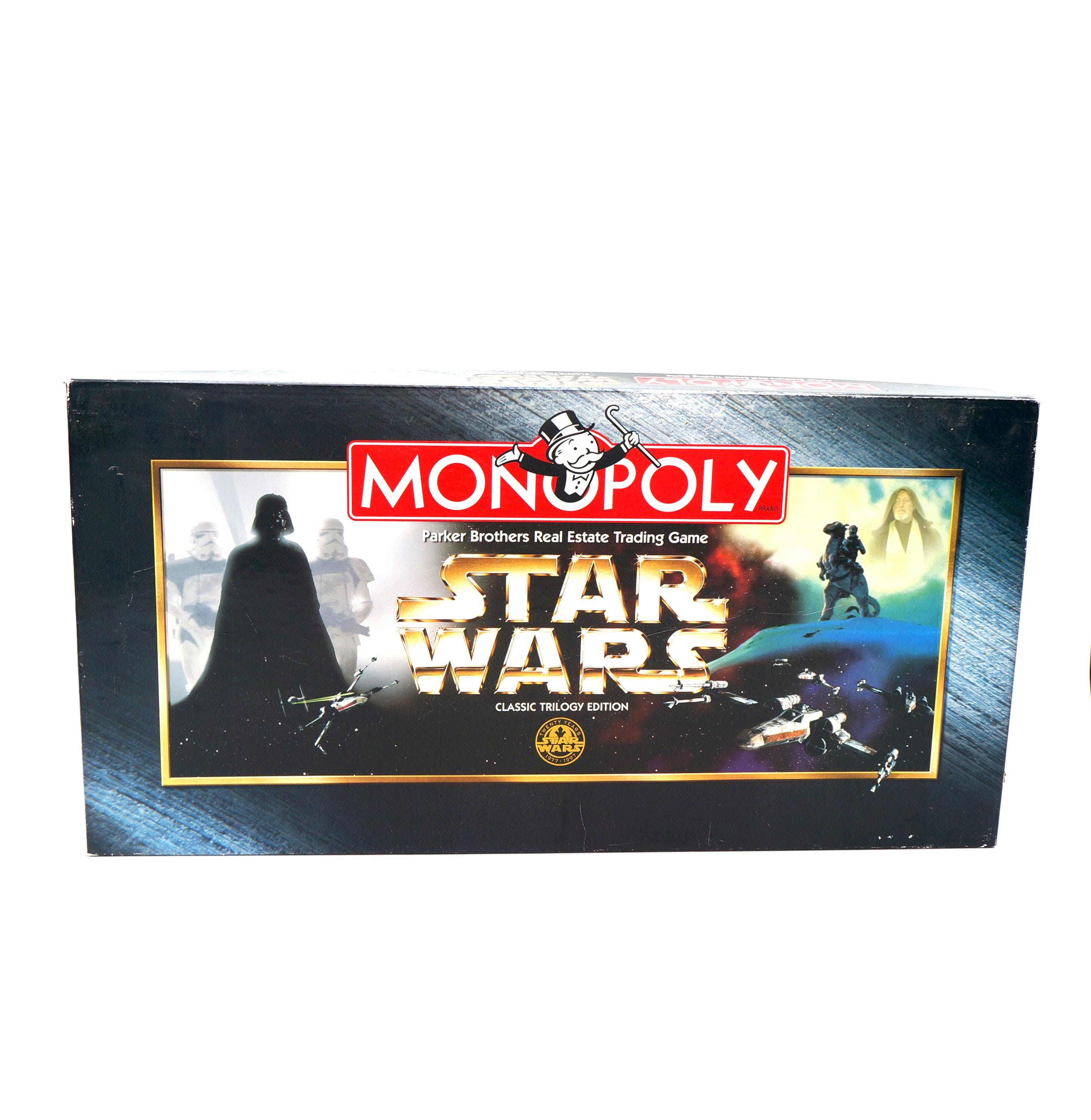 Vintage 1996 Star Wars Monopoly Classic Trilogy Edition Board Game