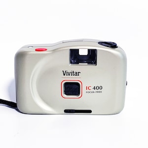 Vintage Vivitar IC 400 Lomo Point and Click Film Camera Tested Works Auto Focus 35mm Lomography