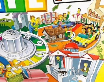 The Simpsons Game of Life Board Game Homer Bart 100% Complete in