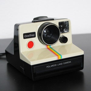 Vintage Polaroid Rainbow Sx-70 Onestep One Step Instant Land Camera White Sx70 image 2