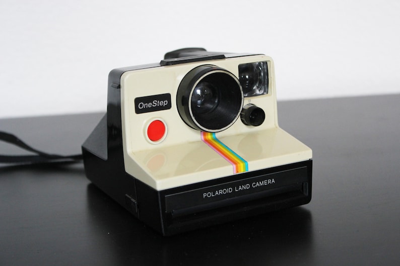 Vintage Polaroid Rainbow Sx-70 Onestep One Step Instant Land Camera White Sx70 image 2