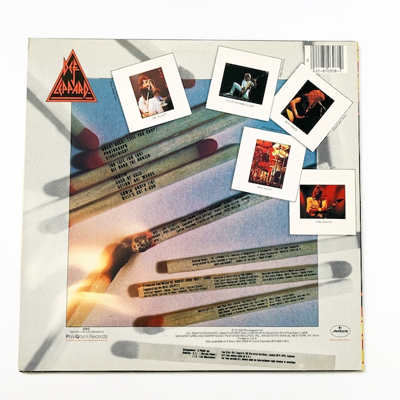 Pyromania Vinyl Def Leppard Album, Classic 80s Rock (original 1983