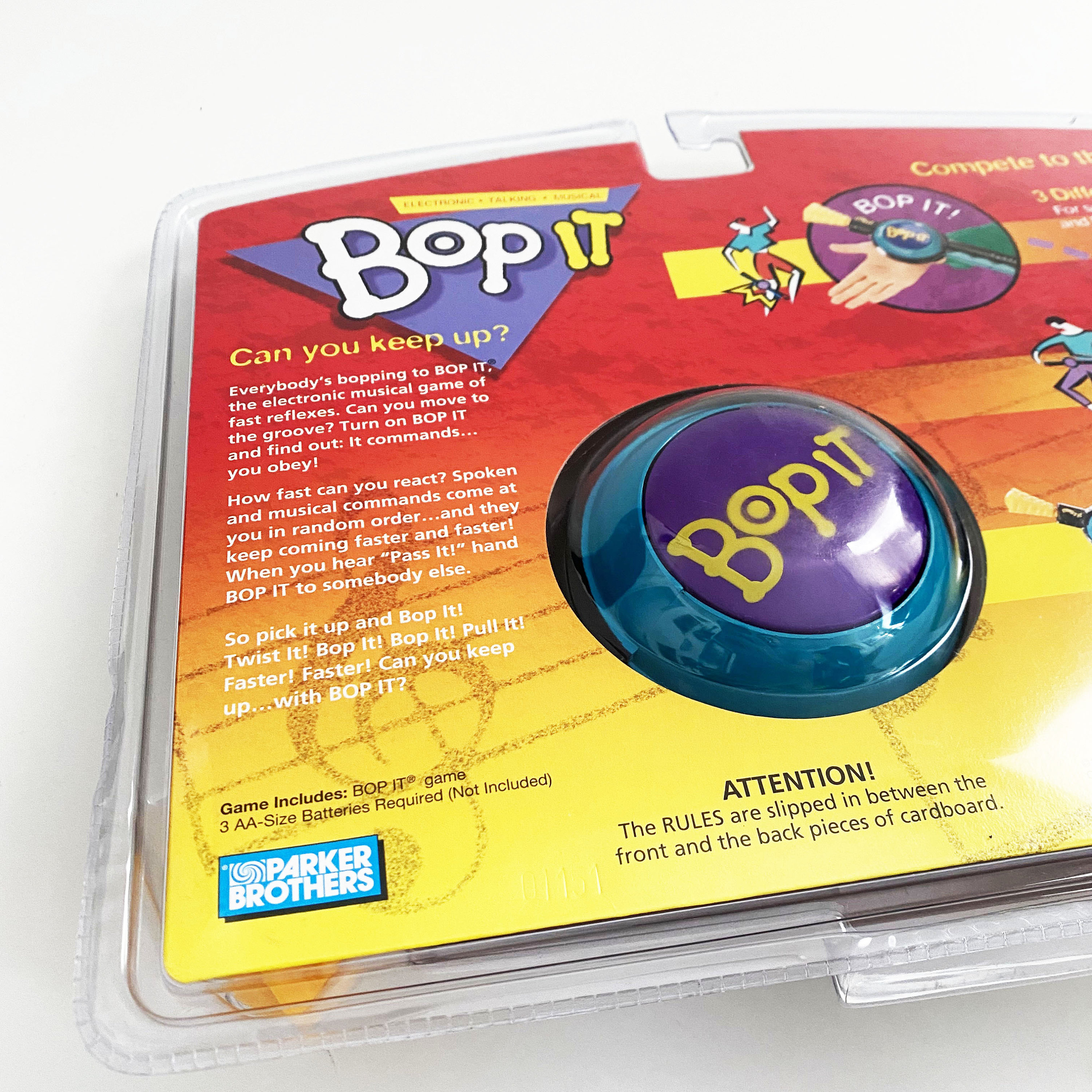 Vintage Sealed Original Bop It 1996 Push and Pull Game by