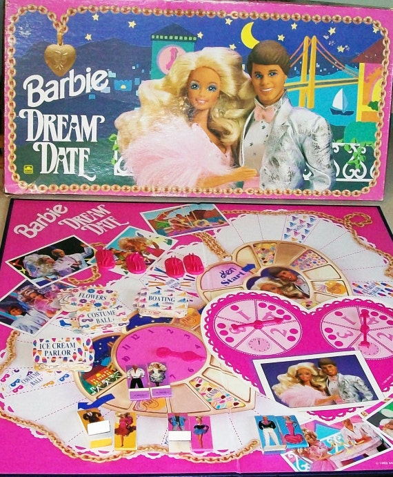 Vintage Barbie Dream Date Board Game 