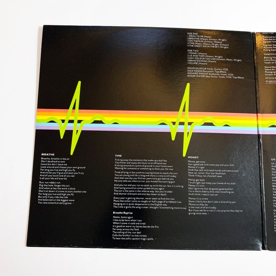 Vintage Pink Floyd the Dark Side of the Moon Vinyl LP Record Album