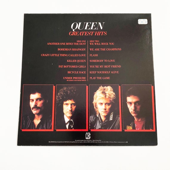 Queen Greatest Hits LP Record Vinyl Album 1981 Fat Bottomed Don't
