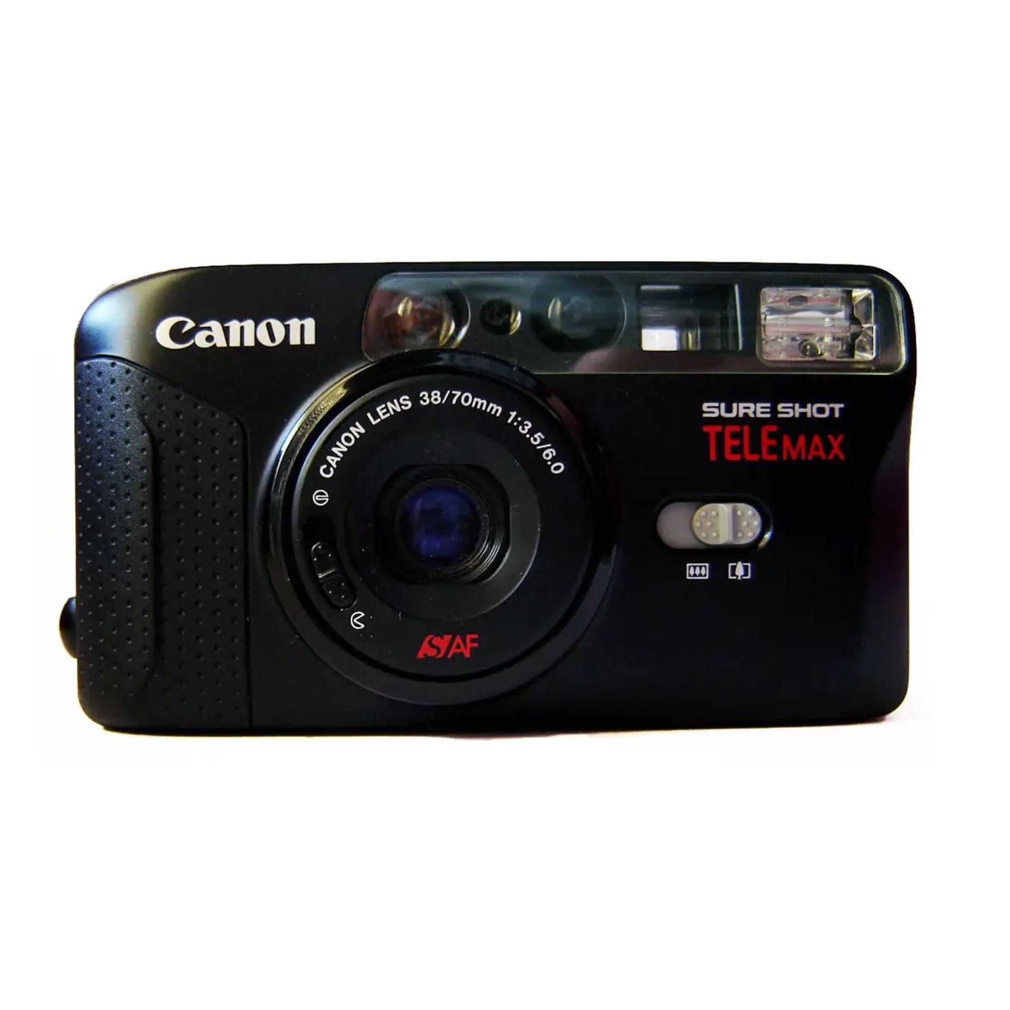 Vintage Canon Sure Shot Telemax 35mm Point and Shoot Film Camera