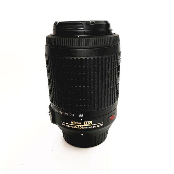 Nikon AFS Mount Dx Swm Nikkor 55-200mm F/4-5.6g ED VR Camera Lens