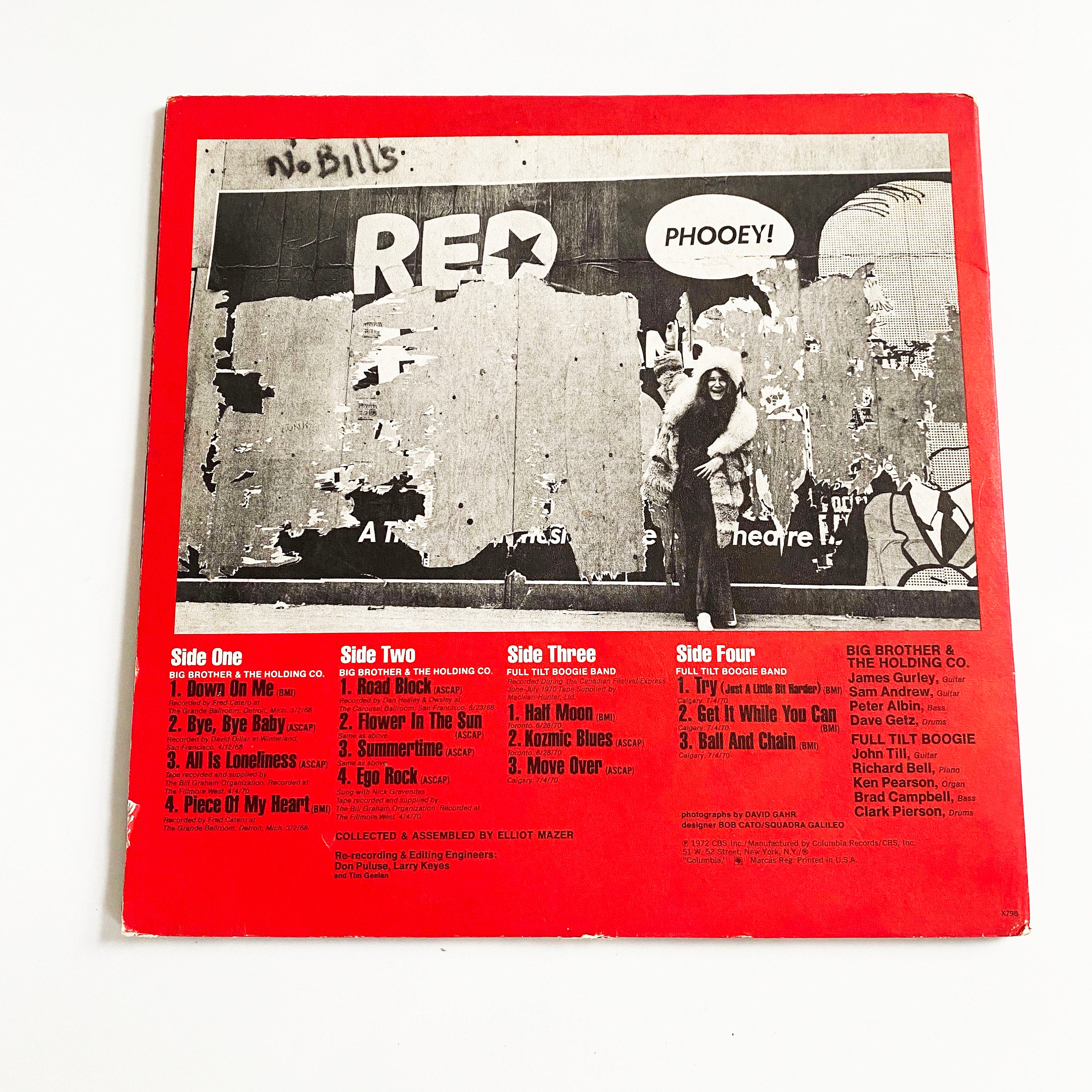 Vintage Original Janis Joplin in Concert Live Vinyl Album Record