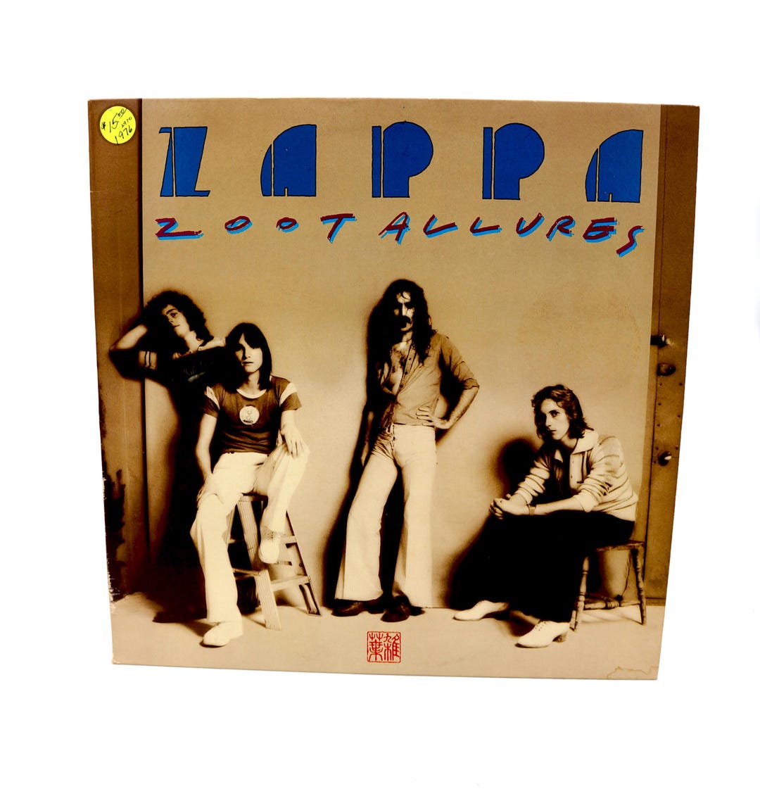 Vintage Frank Zappa Zoot Allures LP Record Vinyl Rock 1976 70s
