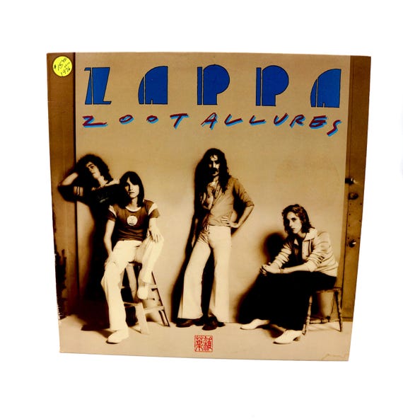 Vintage Frank Zappa Zoot Allures LP Record Vinyl Rock 1976 70s