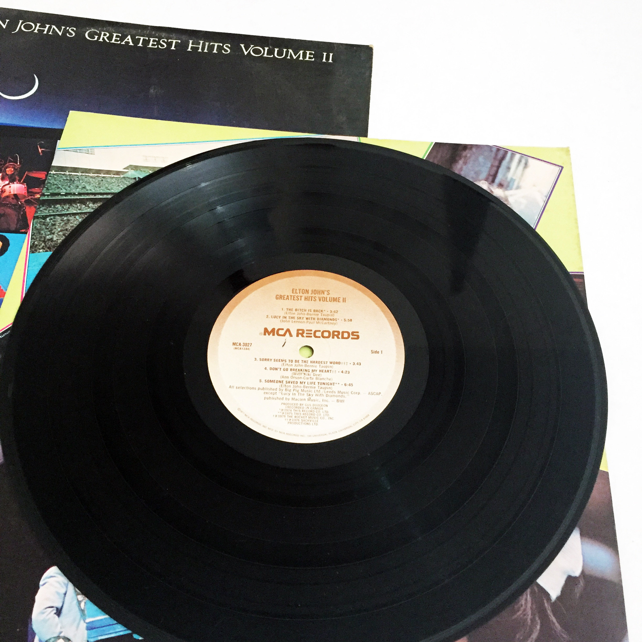 Vintage Elton John Greatest Hits Volume II 2 LP Record Vinyl Album 