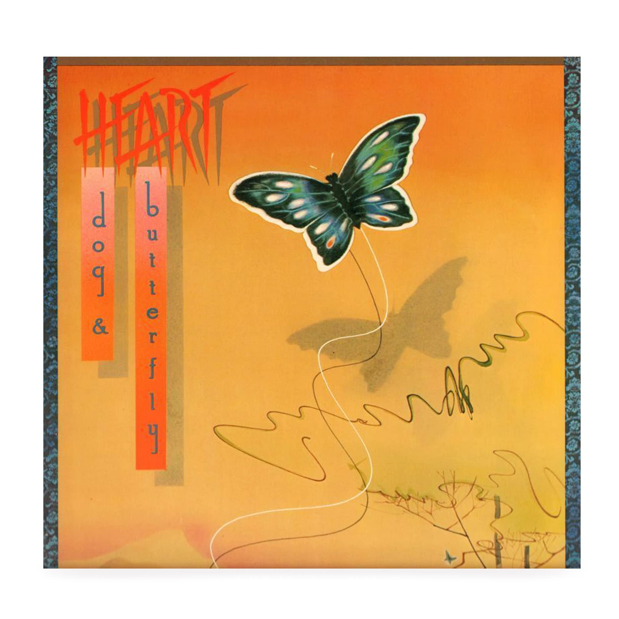 Vintage Heart Dog & Butterfly LP Record Vinyl Album 12