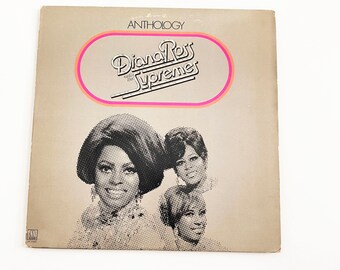 Vintage The Supremes Anthology 2 Album Set Original Album Record 12 Vinyl 1974 70s 1970s Diana Ross