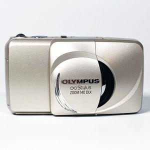 Vintage  Olympus Stylus 140 Deluxe DLX Zoom 35mm Point and Shoot Film Camera Tested Works Photography Lomo Mju Panorama