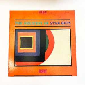 Vintage The Greatest Of Stan Getz Vinyl LP Album Record 1960s 1963 60s Jazz Bop