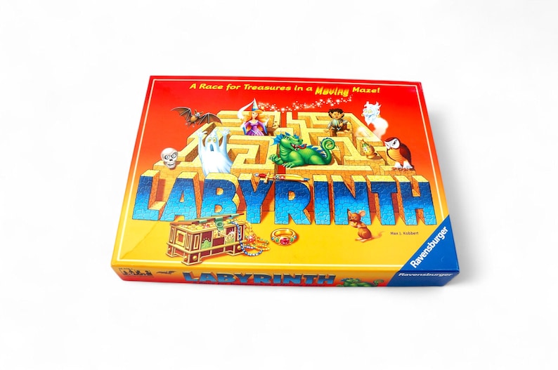 Vintage Ravensburger Labyrinth Board Game Maze 90s 100% Complete D&D image 1