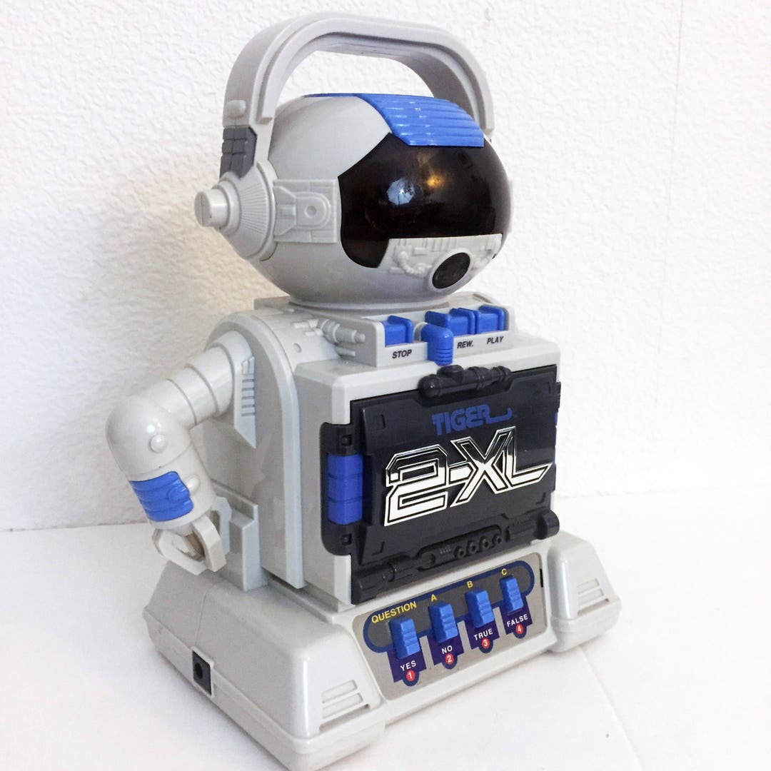 Vintage 1992 Tiger 2XL Robot Works Tested Toy Game 1990s Toys