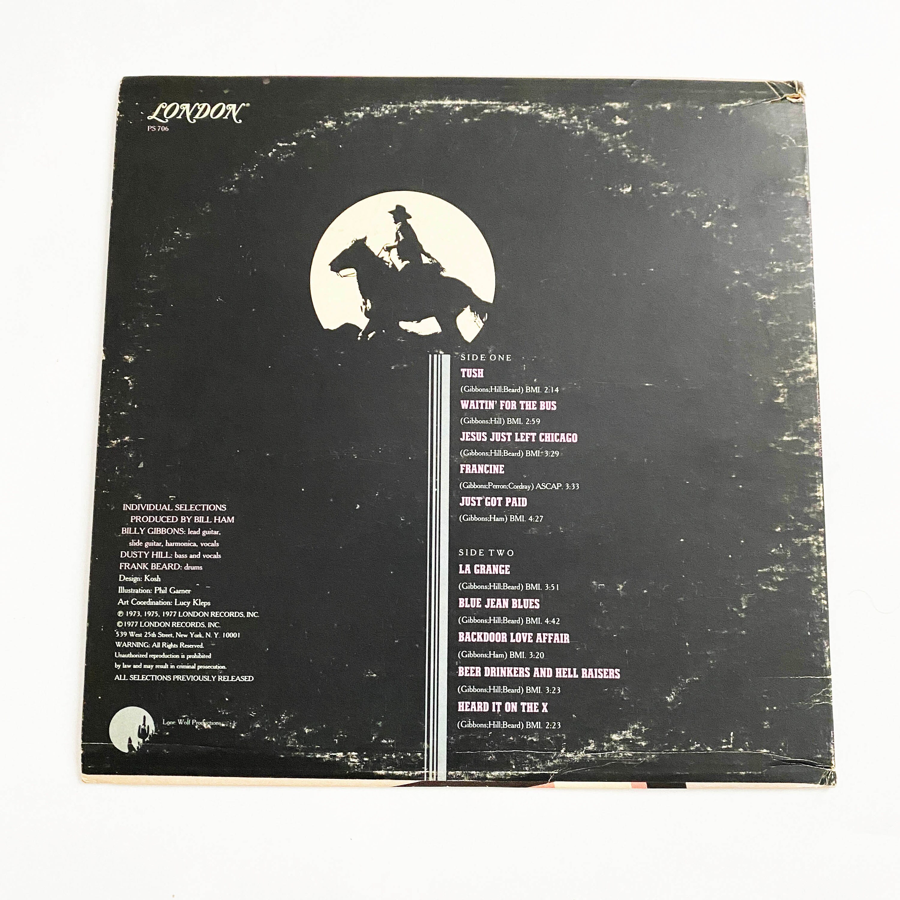 Vintage the Best of ZZ Top LP Album Record Vinyl LP 12