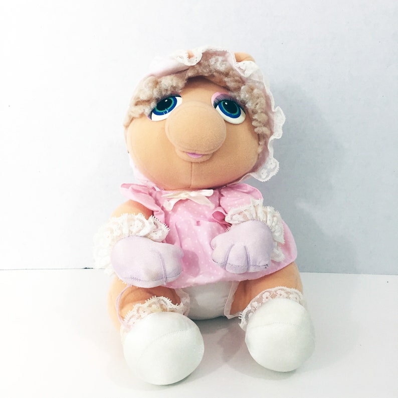 Vintage Muppet Babies Miss Piggy Baby Plush Doll Stuffed Toy | Etsy