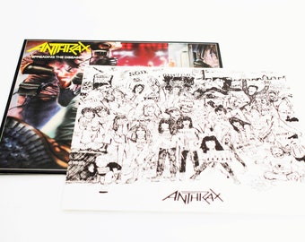 Vintage Anthrax Spreading the Disease LP Record Vinyl Album 1984