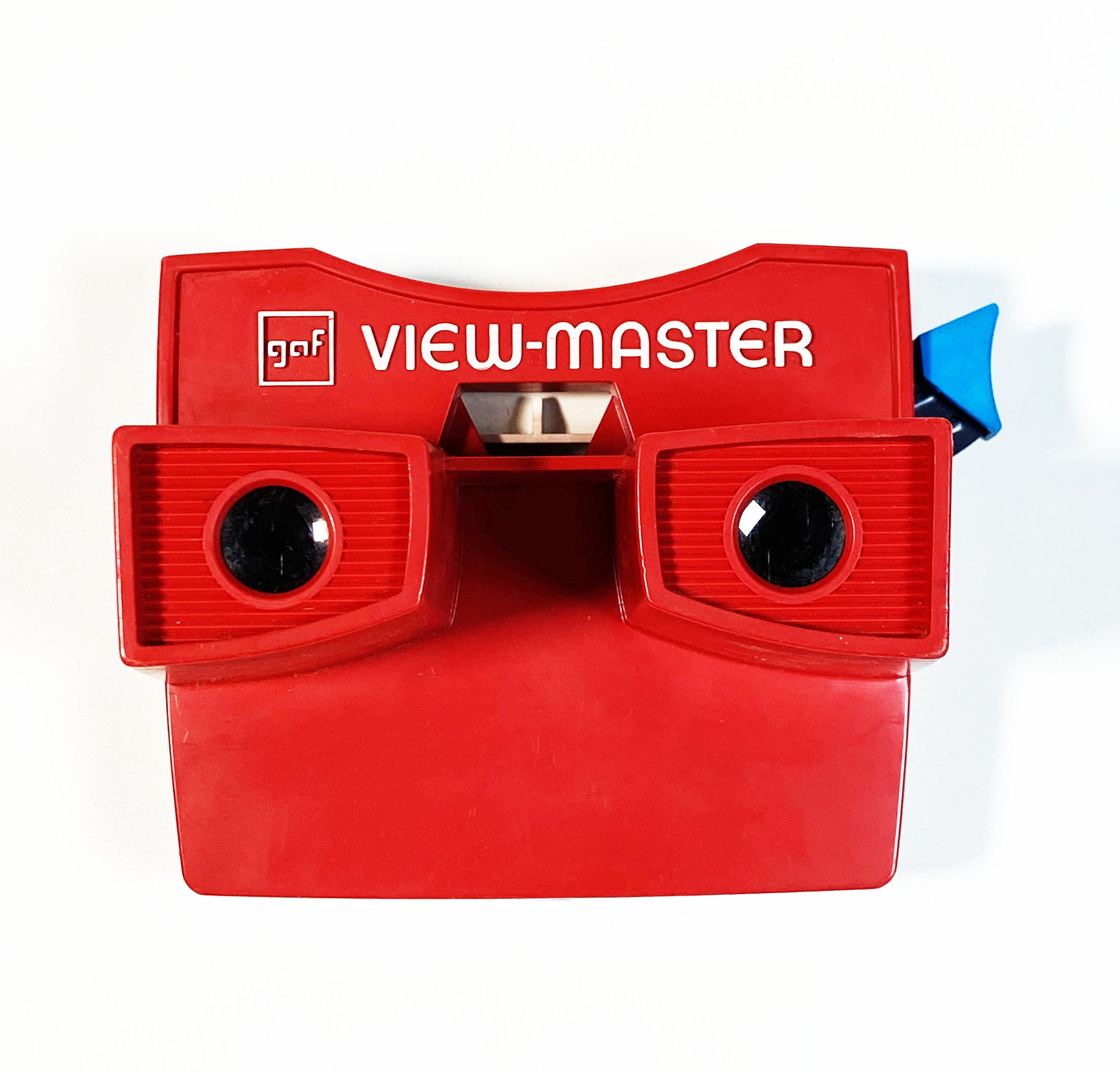 Vintage 70s View Master 3D Toy in Red White Blue Viewmaster