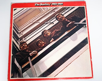 Vintage The Beatles 1962–1966 Greatest Hits Gatefold 4 Album Collection 12" LP Record Vinyl Album 70s Red Vinyl 1973