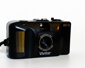 Vintage Vivitar EZ 35 35mm Point and Click Film Camera Tested Works EZ35 Lomo Photography Photo