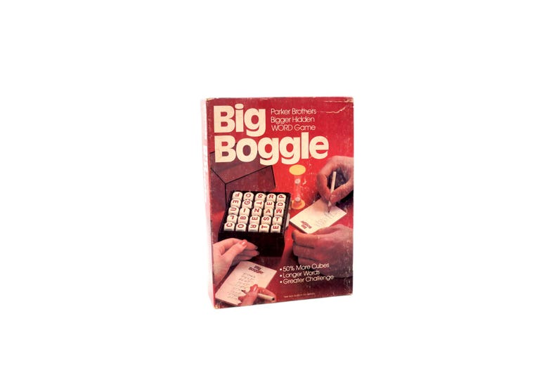 Vintage 1979 Big Boggle Board Game Word Game Parker Brothers Complete ...