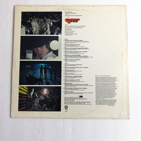 Vintage Clockwork Orange Soundtrack Motion Picture LP Record Vinyl