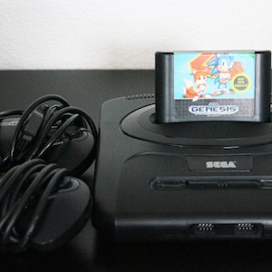 Vintage Sega Genesis Video Game System Console with 2 Controllers