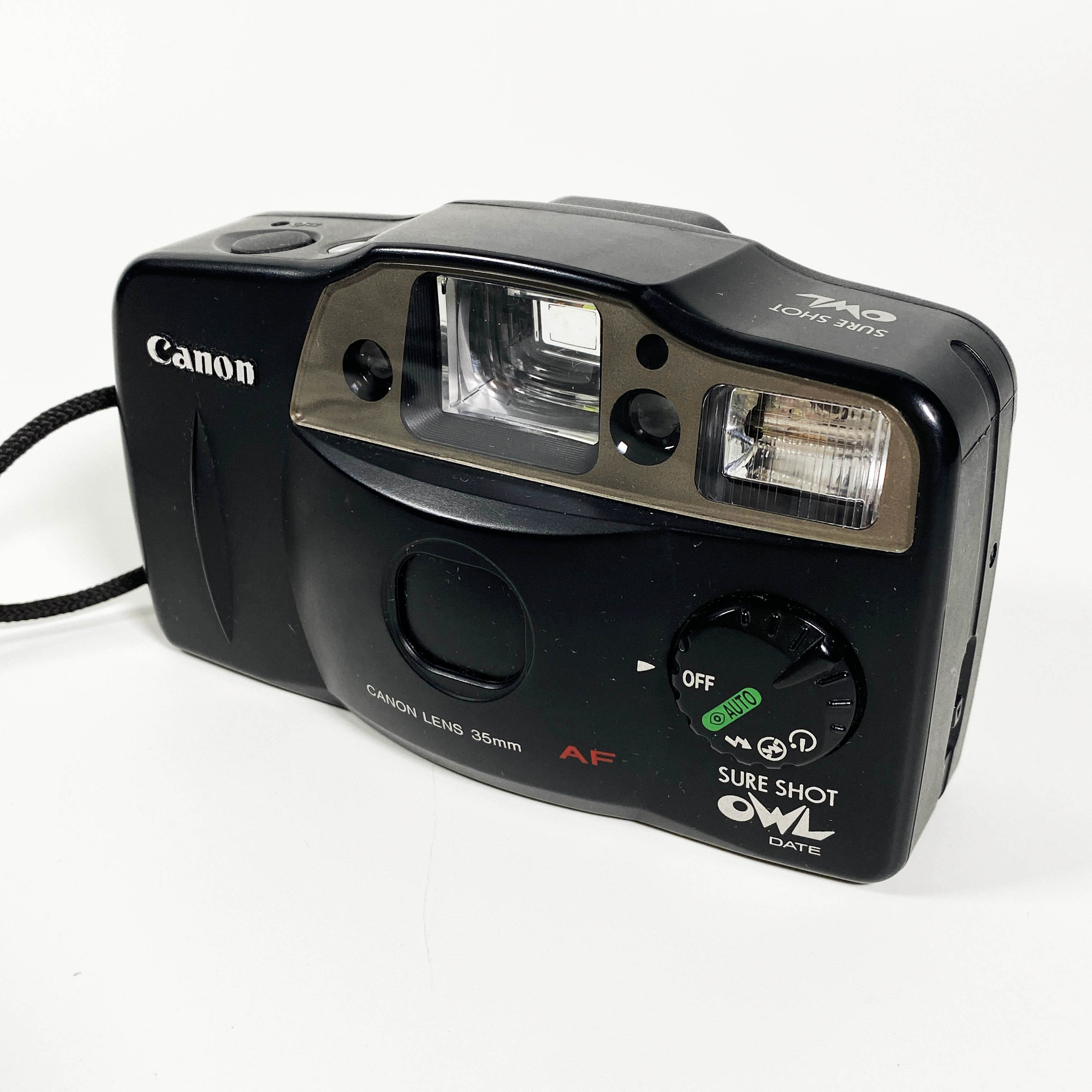 Vintage Canon Sure Shot Owl Date 35mm Film Camera Tested Works