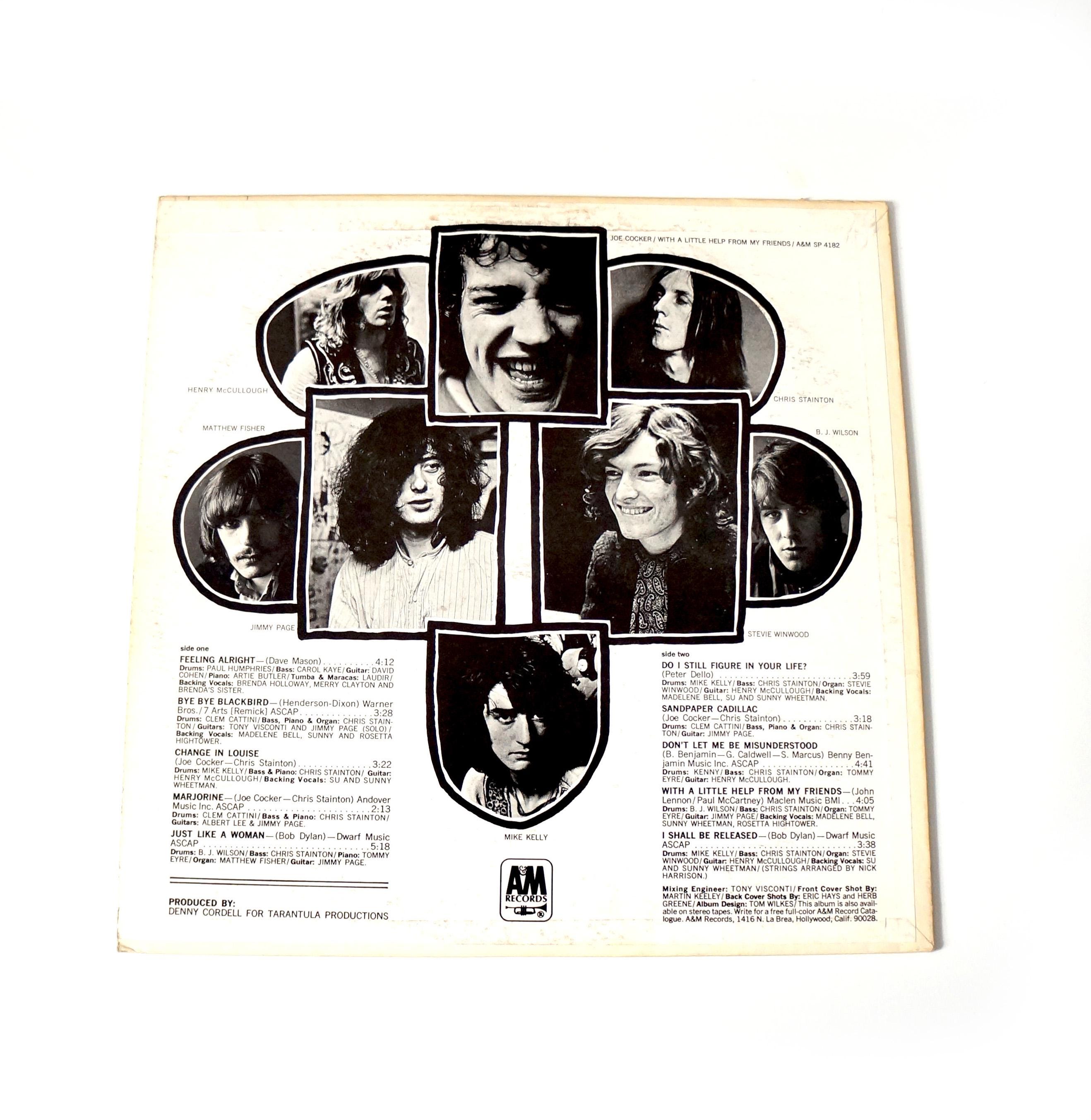 Vintage Joe Cocker With a Little Help From My Friends 1969 Vinyl